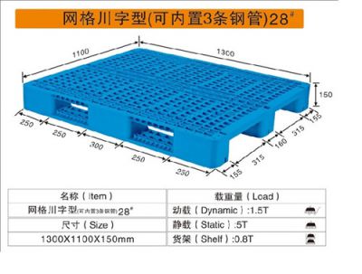 网格川字型（可内置3条钢管）28#